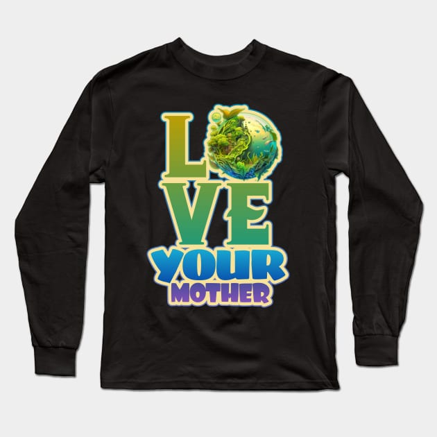 Love Your Mother - Earth Day 2023 Long Sleeve T-Shirt by DanielLiamGill